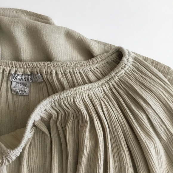 Cygne Designs Dianne B Skirt Vintage Beige Size L - Picture 4 of 5